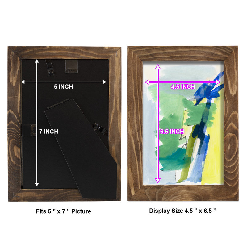 Wicklow III - Imprimé, Papier avec cadre noyer, H 9 po x l 7 po x P 1 po