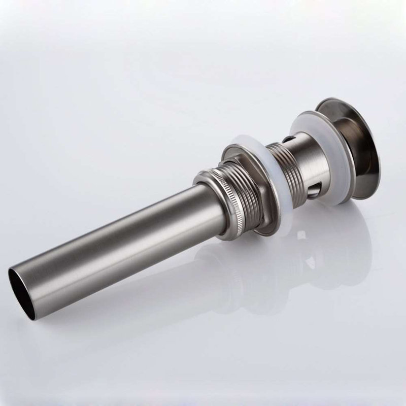 Nuevitas Pop up Drain Elegant Durable Sink Accessory, Brushed Nickel