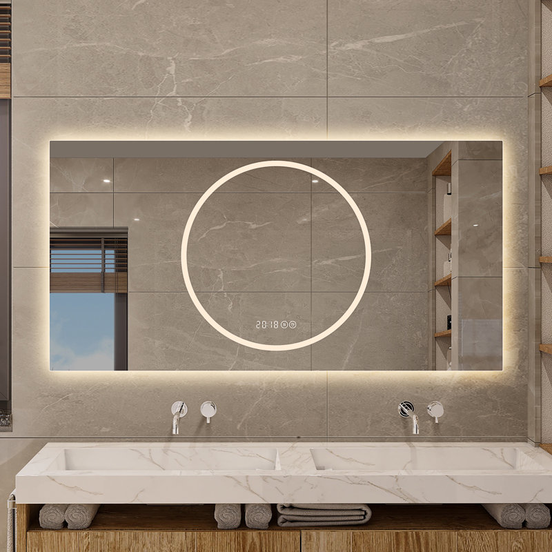 Miroir de salle de bain 48 * 24 pouces avec lumières DEL