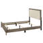 Joli grand lit à finition grise avec incrustations en bois et tête de lit de taille moderne avec cristal rembourré-777251252-777251257