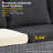 Lovall 50.39'' Wide Straight Powder Coated Steel Loveseat with Cushions-1818839627