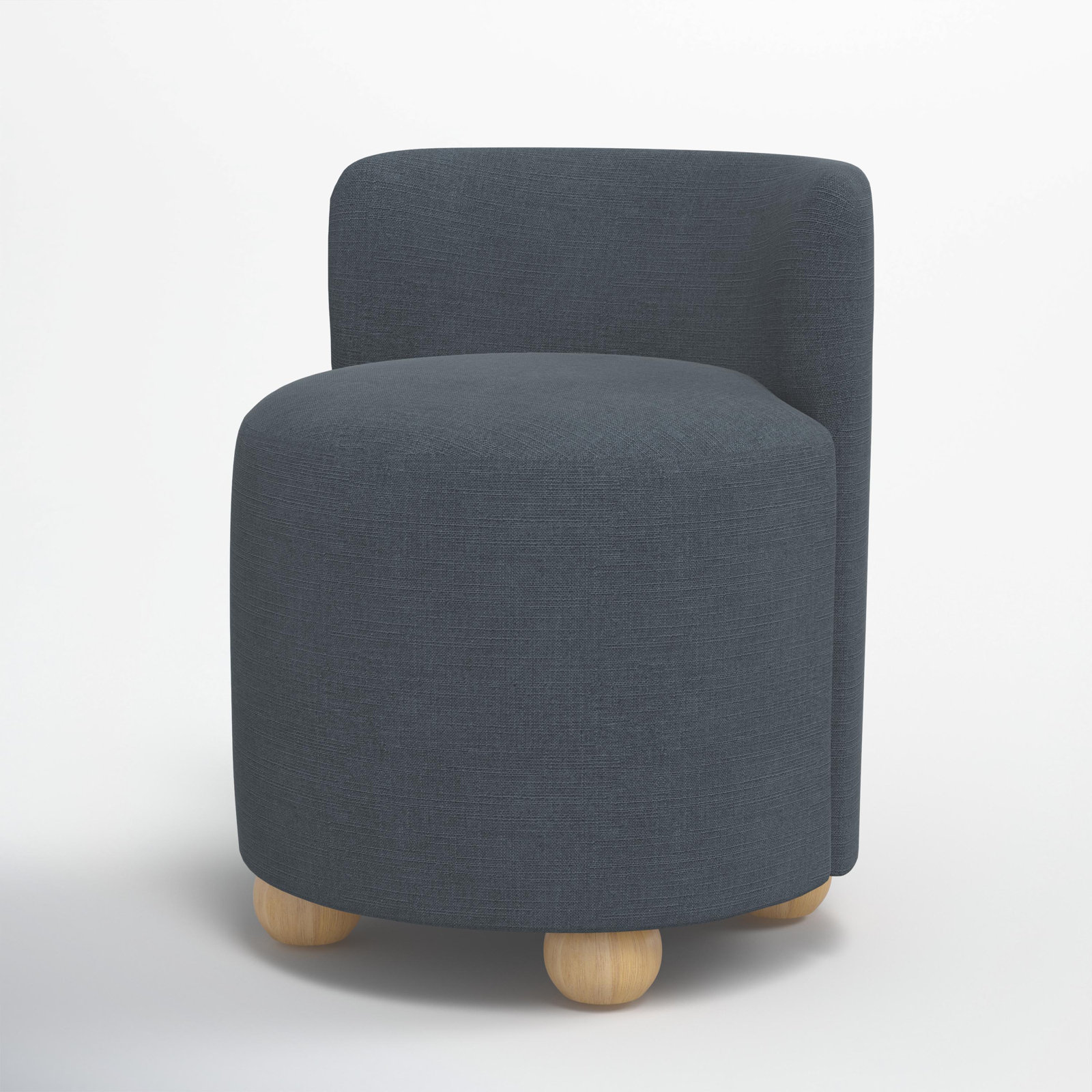 Bee Vanity Chair, Classic Navy Linen