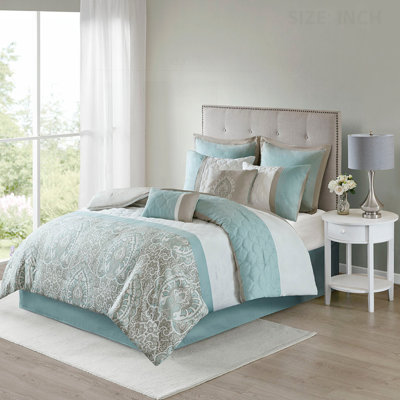 Ensemble d'édredon luxueux pour la décoration de chambre à coucher, rehaussant le confort et le style