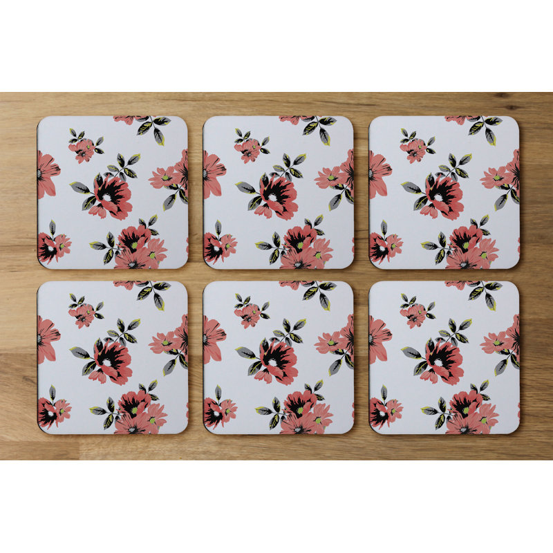 Square 6 Piece Coaster Set