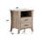 Rectangular Night Table With Metal Glide Drawers And Open Shelf Wooden Accent Side Drawer Storage Area-163158535