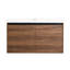 Meuble-lavabo 36 po, brun avec comptoir en résine - armoire 2 portes, bois d'ingénierie résistant à l'usure et à la déchirure, meuble-lavabo 36 po, lavabo, bois, garde un attrait durable, pour diverses pièces-120994624