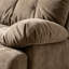 Fauteuil inclinable moderne en similicuir taupe