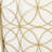 Sophisticated Iron Fireplace Partition, Overlapping , Single Panel, Gold Modern Screen With Circle Pattern, Finish