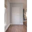 Porte intérieure simple en composite apprêté à gauche avec cadre noir avec charnières noir mat-91485614-93861293-91485606