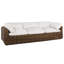 Montecito 111.25" Wide Outdoor Wicker Patio Sofa with Cushions-625000287-625000277-581575827