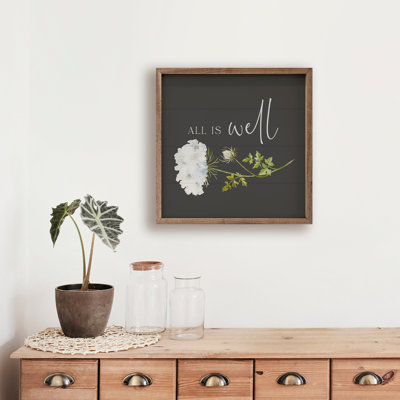All Is Well Flower Black