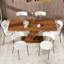 Ensemble de table de salle à manger 70,87 po Multifonctionnel, ensemble de salle à manger à piédestal extensible avec chaises-1615287705-1615287704
