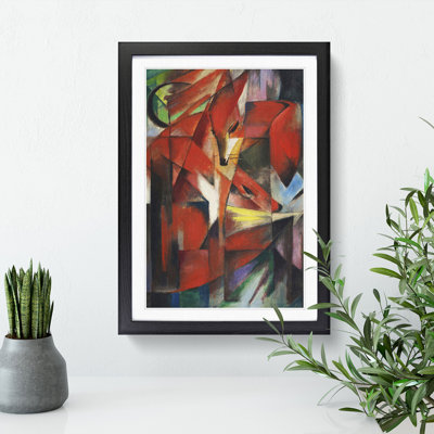 The Foxes Vol.1 by Franz Marc - Framed Print