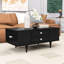 Table basse moderne avec tiroirs, tablettes cachées-2140790895