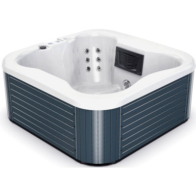 Luxuria Spas 110 Volt 4 Person 28 - Jet Acrylic Rectangle Standard (Hardwired) Hot Tub with Ozonator