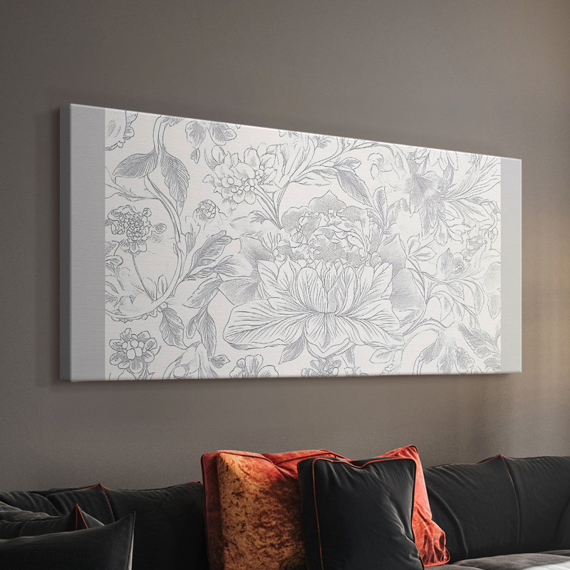 Série abstraite-Liv-Toile tendue avec châssis-Prêt à accrocher, H 16 po x l 32 po