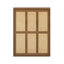 Armoire en bois massif avec lit escamotable en rotin pour une chambre d'amis-1128925638-1128925636