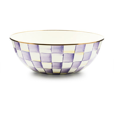 Violet Check Everyday Bowl