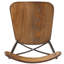 Chaise d'appoint à dossier croisé brun Pearsall