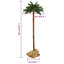 Slender Green Tropical Christmas Tree with Lights-160899563