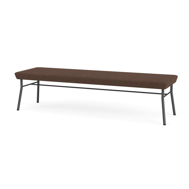 Banc en métal 3 places Chat, Gris anthracite, Café Archetype