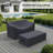 Aniston 59" Teak Outdoor Patio Furniture Covers