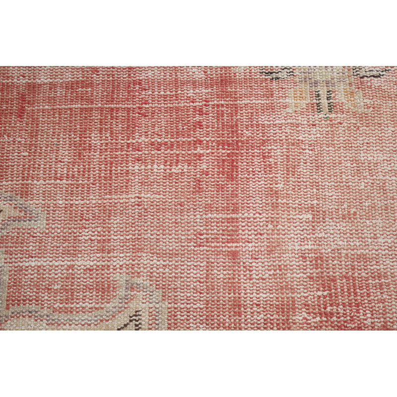 Tapis turc rétro tissé à la main avec des motifs complexes et des abat-jour discrets pour une décoration intérieure élégante