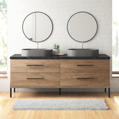 Meuble-lavabo double 72 po Dacher