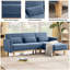 86.6'' 3-Level Adjustable Chenille Reversible L-Shaped Sectional-419267790