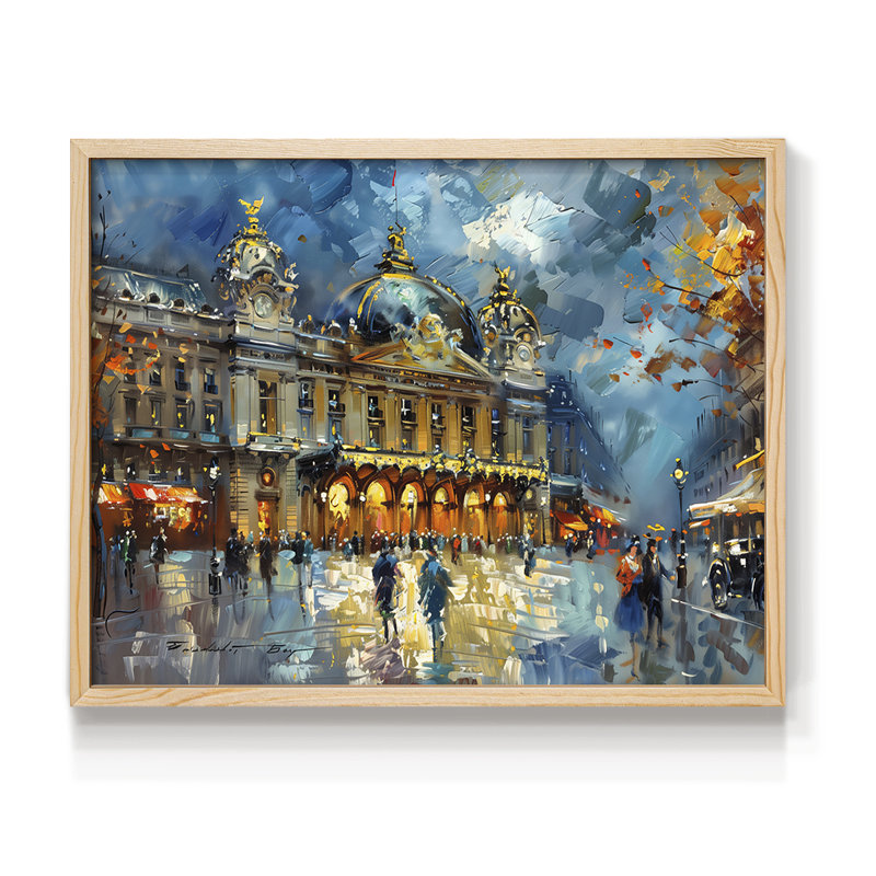 Landscape Series-CXXVIII -Framed Print - Restickable, Naturel, H 11 po x l 14 po