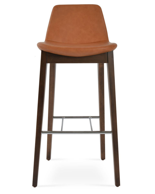 Pera HB Wood Bar & Counter Stool, Bar Stool (29" Seat Height), Caramel PPM