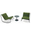 Ensemble de chaises berçantes d'extérieur 2 personnes-115152167