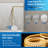 Backlit Led Bathroom Mirror, Frame, Anti-fog Wall-mounted Bathroom Mirror, 3-color Light, Waterproof Dimmable Led Bathroom Mirror With Memory Function, Touch Buttons-1619066541