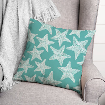  Starfish Square Pillow Cover & Insert