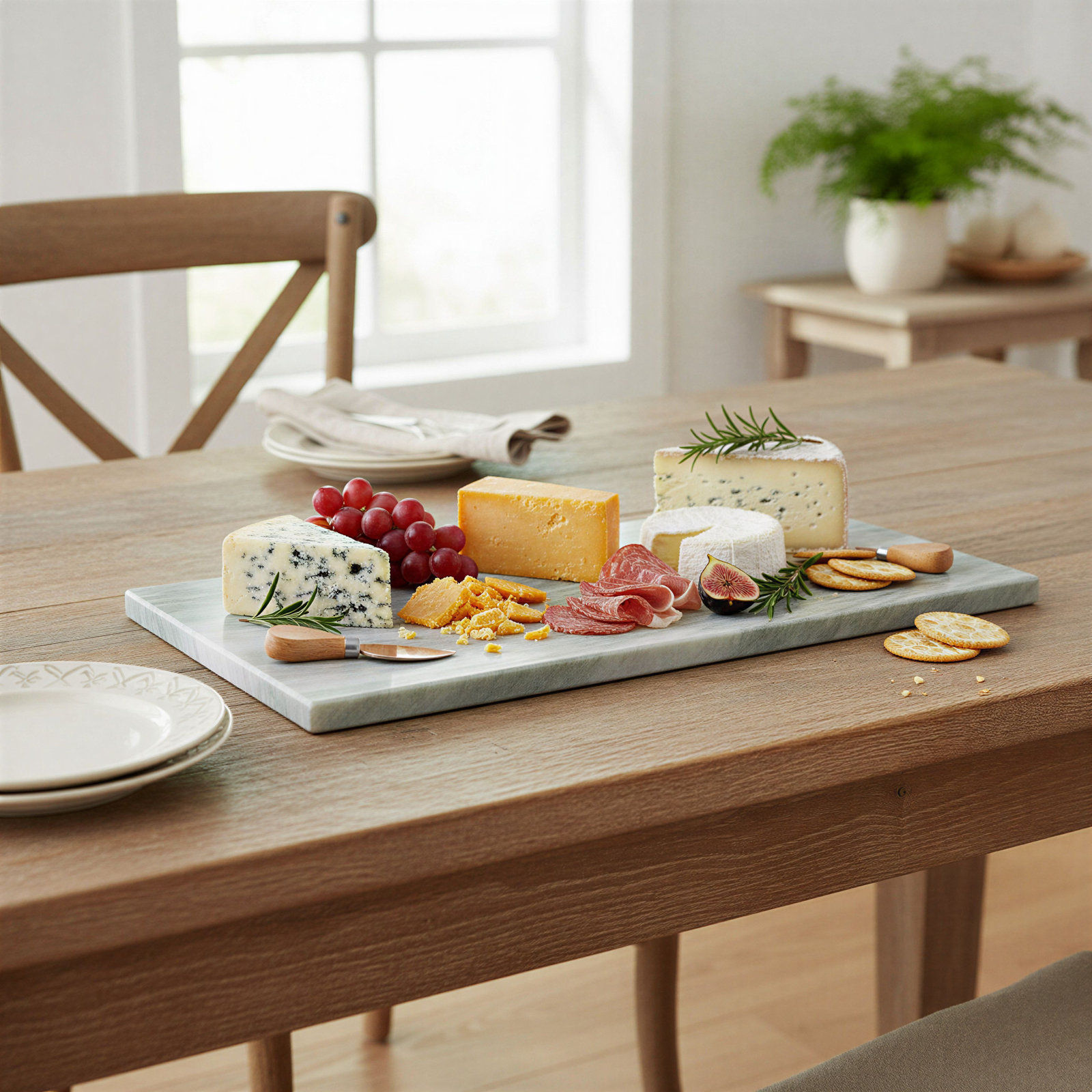 Rectangular Genuine Marble Serving Dish