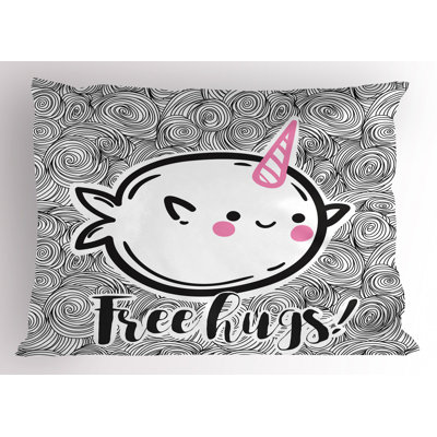 Taie décorative Narwhal