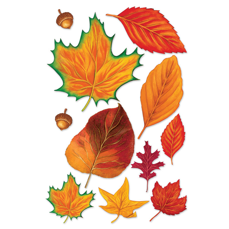 Feuilles d'automne - 2 à 12 po - paquet de 24