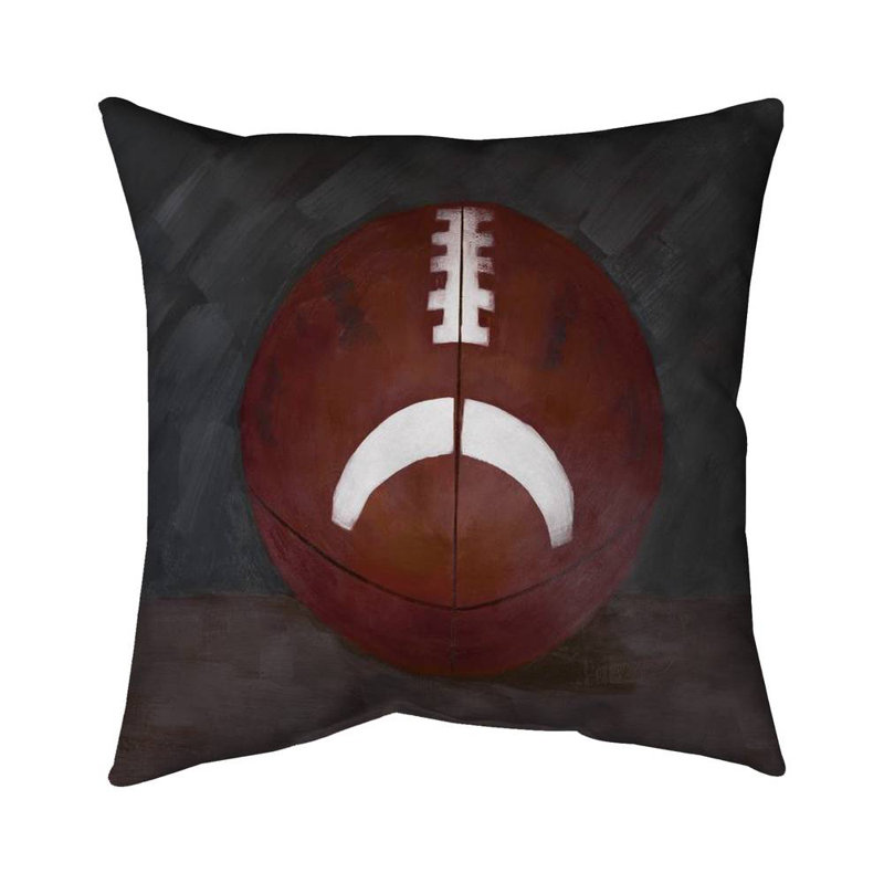 Football ball - 18"x18" Throw pillow - Poly twill - Print on demand