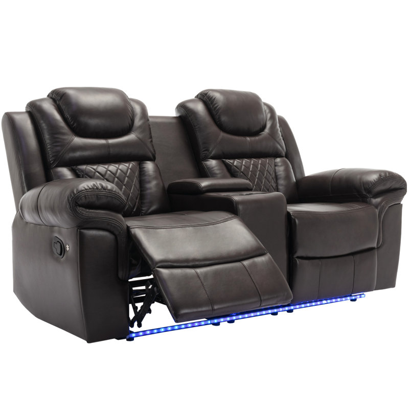 Fauteuil inclinable manuel de cinéma maison, Brun