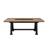Cargo Extendable Solid Wood Base Dining Table