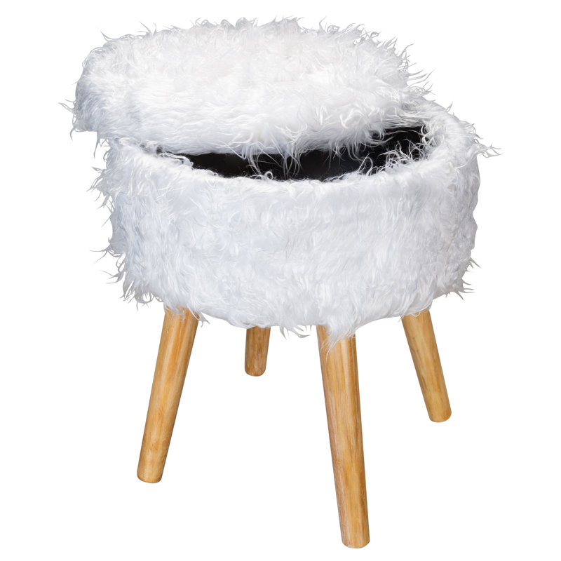 Repose-pieds avec rangement Neu Home, Blanc