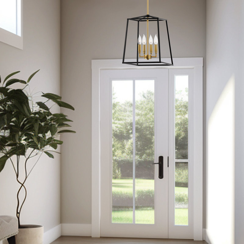 Lustre géométrique à 4 lumières Cenaida