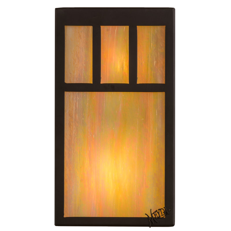 2 - Light Outdoor Bulkhead Light, Orange