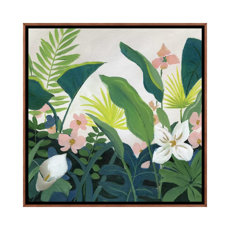 " Tropics " by Nan, Classic Wood Framed, 26" H x 26" W x 1.5" D