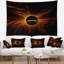 Tapisseriee de soleil solaire foncé abstrait-28498298