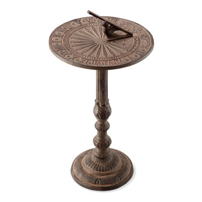 Antiqued Sundial on Stand