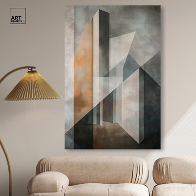 Art géométrique moderne sur toile 