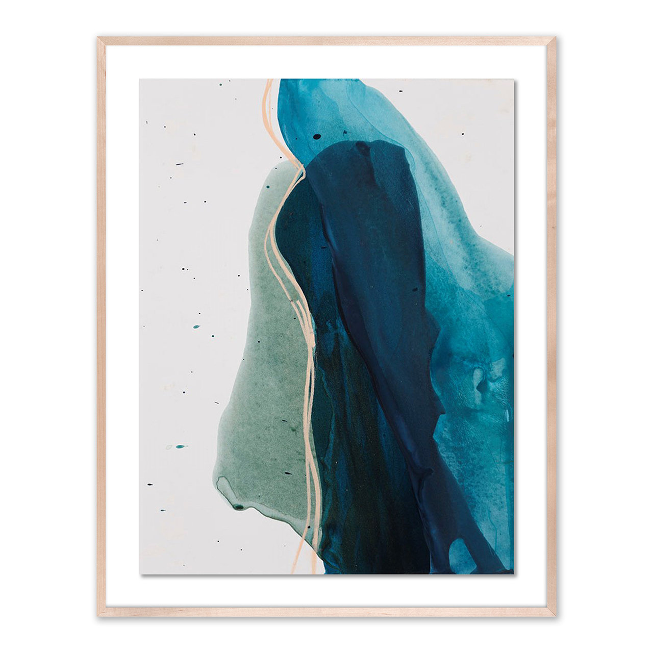 Kim Whiteside "Intelligence" Print, 48" H x 38" W x 2.5" D, Natural