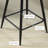 Upholstered Counter Stool with Metal Frame-1907933595