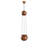 Stunning Copper Chandelier, 20 x 20 x 58.3 Inches | Durable Metal Body & Cap, 1 x E27 Socket (Max 40W, Bulb Not Included) | Elegant Lighting Fixture for Living Room, Dining Room & Entryway, IP20 Rated-845768305